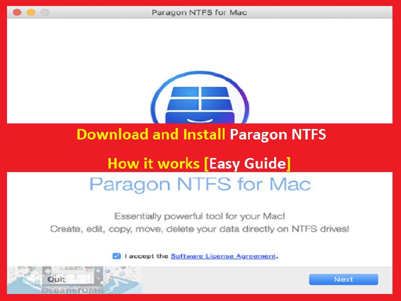 do i erase format to install paragon nfts for mac